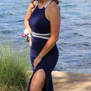 Navy Blue prom dress